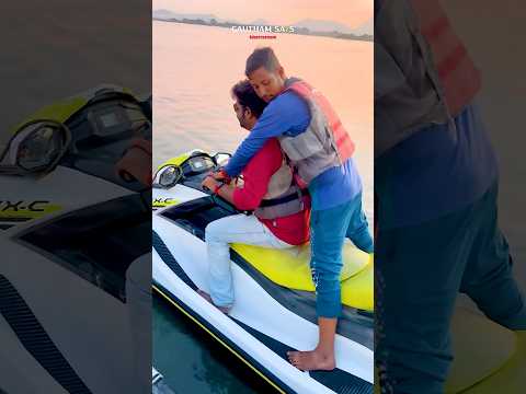 JET SKI RIDE 😱Shocking Moment😨💦🤯 #shorts #jetskiride #jetskifun #shockingmoment #dangerousride