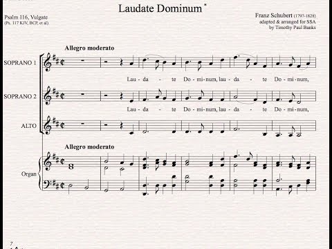 Schubert - Laudate Dominum - EWTN Women's Ensemble