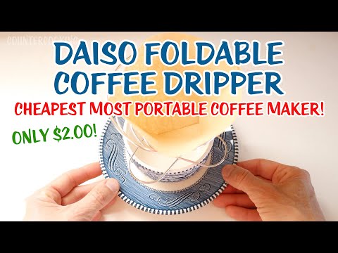 Daiso Foldable Coffee Dripper - Cheapest Most Portable Coffee Maker!