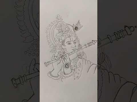 Draw Sree Krishna🥰 #art #viral #youtubeshorts