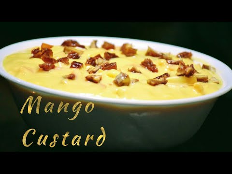 Simple and easy Mango Custard  in 10 mins | Telugu Recipe | Instant Custard Recipe | Mango Deserts