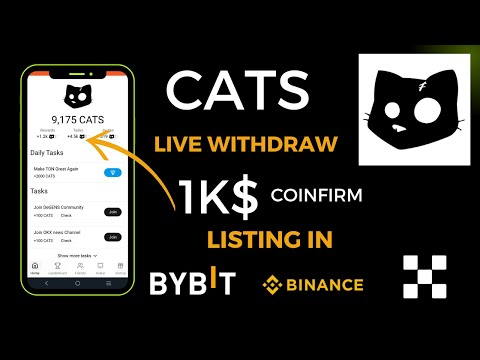 Cats Airdrop Withdraw Update || Cats Coin Withdraw Process || Cats Coin Receive in Bitget