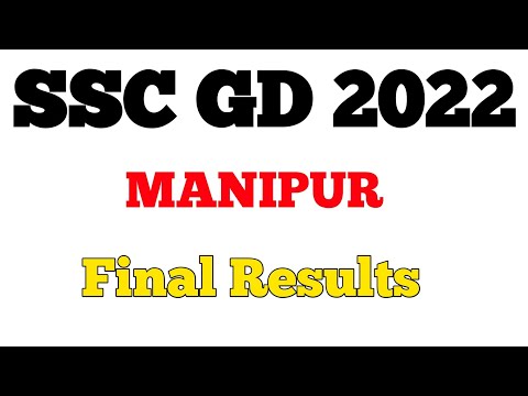 SSC GD 2022 Manipur Final Result #sscgdresult2022 #sscgdmanipurresult