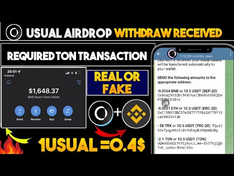 USUAL Airdrop Withdrawal Today | Usual Airdrop Withdrawal Process | How To Withdrawal Usual Airdrop