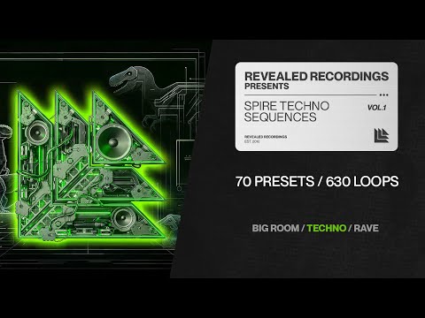 Spire Techno Sequences Vol. 1 (70 Presets / 630 Loops) Mainstage, Techno, Rave | Revealed