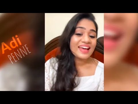 Vijay tv srinisha || Adi Penne song ||  @tamilcutvideos6865