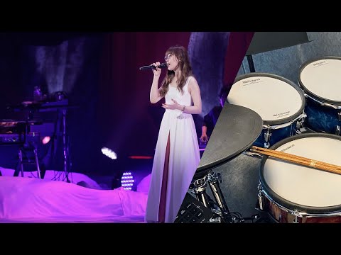 Aimer - 夜行列車～nothing to lose～(rouge de bleu live) | を叩いてみた/Drum Cover (with lyrics)