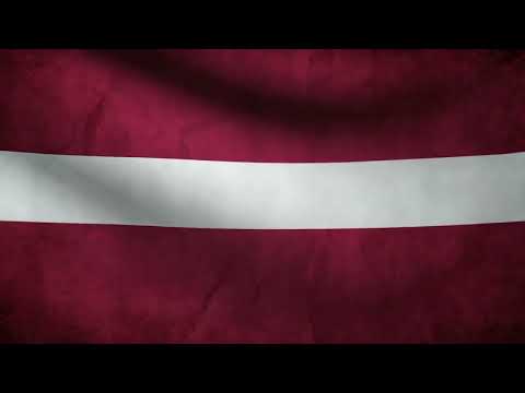 [10 Hours] Latvian Flag Waving - Video & Audio - Waving Flags