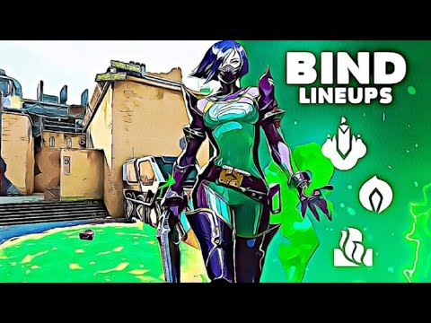 35+ Kills with Viper in Bind Map using lineups/camping, without good aim | Valorant