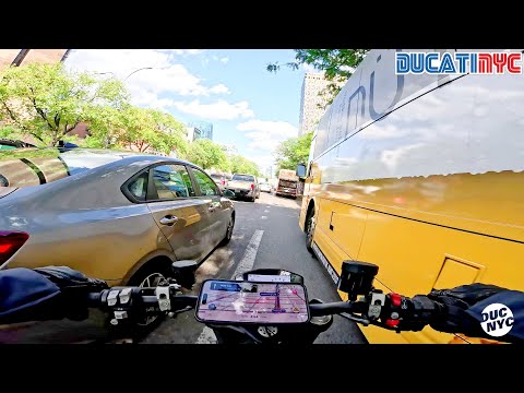 I'm Leaving Ducati New York - DEEP TRAFFIC BATTLE (too hot for Manhattan) v2093