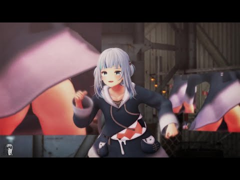 【MMD】サイバーサンダーサイダー（がうるぐらとちょっとアレなモニター）GawrGura