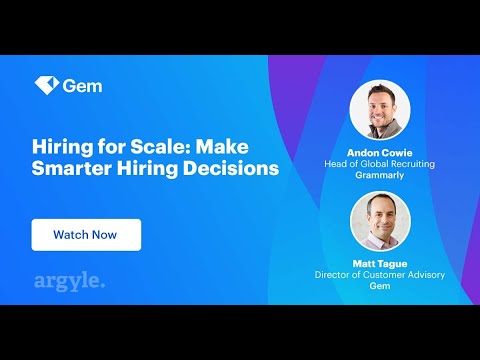 Hiring for Scale: Make Smarter Hiring Decisions with Recruiting Analytics