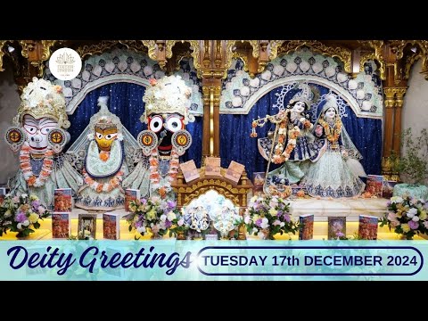 Deity Greetings and Srila Prabhupada Guru Puja - Tuesday 17th December 2024