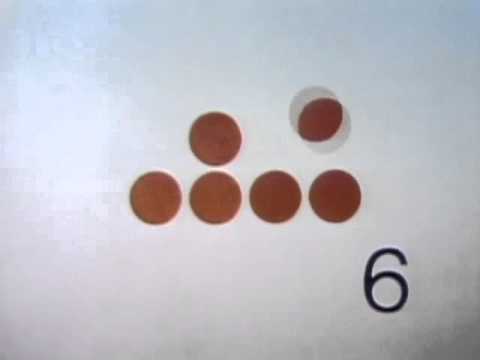 Classic Sesame Street animation - 6 dot arrange themselves