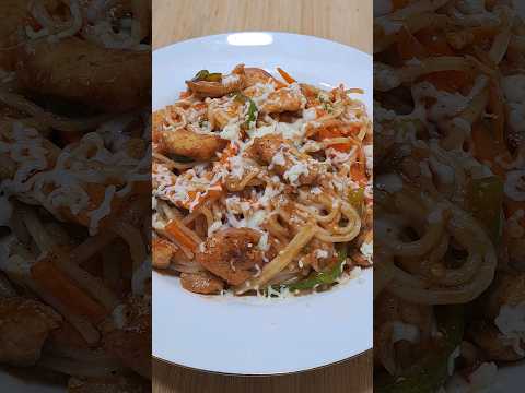 Chicken Spaghetti ASMR #shorts #asmr