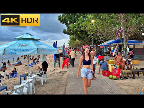 Bali Walking Tour - 2024 | Walking and Exploring Kuta - Bali [4K HDR]