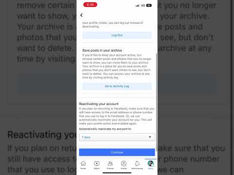 How to Deactivate Facebook Account temporarily #ios #iphone #android