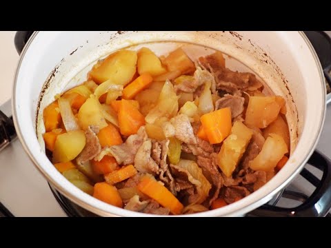 Meat and potato stew Japanese style.