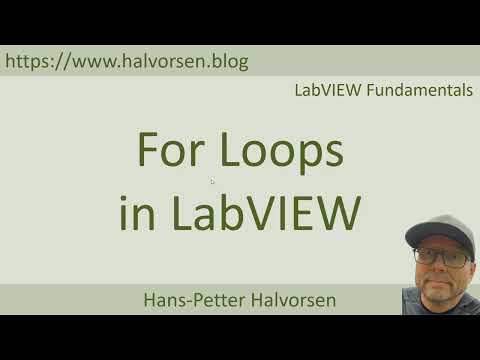 For Loops in LabVIEW