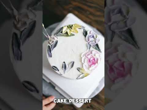 120- Share the simple artistic style cake shape #desset #cake #food #shorts