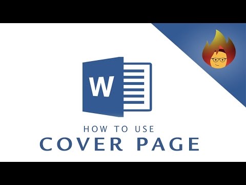 How to use COVER PAGE | MICROSOFT WORD