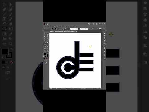 How to Design D+C+E Letter Logo || Adobe Illustrator