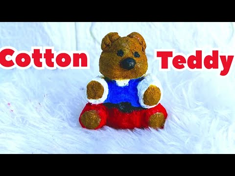 Make a Cuddly Teddy 🧸 from COTTON in Minutes | DIY Teddy Bear Making 😍