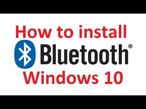 Install Bluetooth in windows 10 easy |No Driver