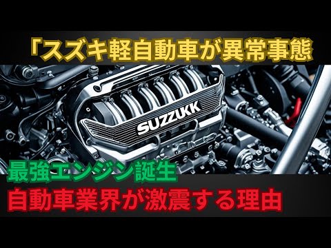 「スズキ軽自動車が異常事態 SUZUKI 最強エンジン誕生 自動車業界が激震する理由