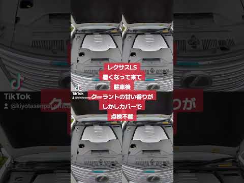 レクサスLS 走行後クーラントの甘い香りが いよいよ廃車乗り換えか #lexus #水漏れ #車検整備