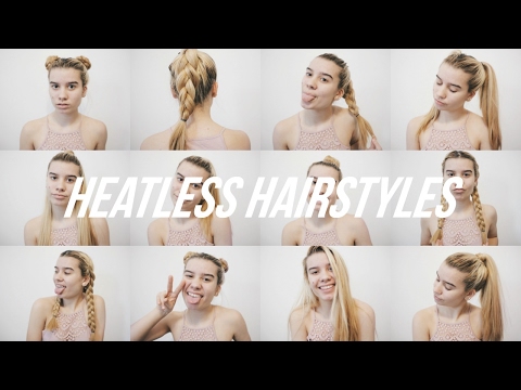 10 QUICK + EASY HEATLESS HAIRSTYLES FOR SCHOOL