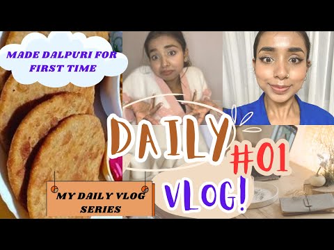 Made dalpuri for the first time ❤️| Daily vlog will uploaded now 👋 | Vlog day:-1