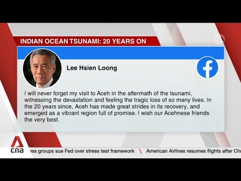 2004 tsunami: SM Lee "deeply moved and honoured" to accept award recognising aid efforts