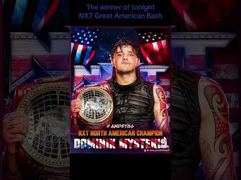 The winner of tonight NXT Great American Bash