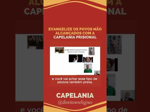 Evangelize os Povos Não Alcançados com a Capelania prisional