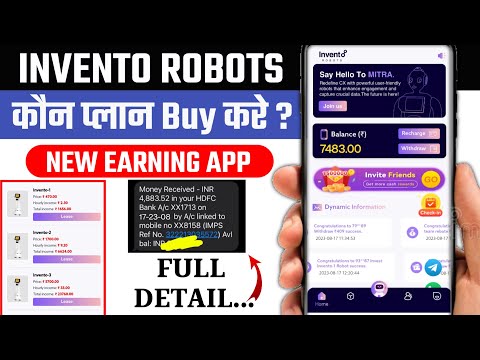 INVENTO ROBOTS NEW EARNING APP | INVENTO ROBOTS APP REAL OR FAKE | INVENTO ROBOTS EARNING APP