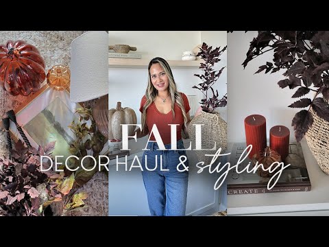 FALL DECOR HAUL AND STYLE WITH ME || FALL STYLING IDEAS || TARGET, HOMEGOODS, McGee & Co,HOBBY LOBBY