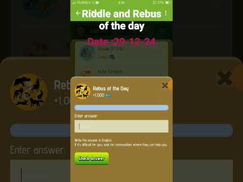 Zoo || Riddle and Rebus of the day || Telegram || 29-12-24