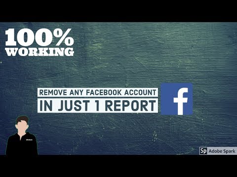 How To Remove Any Facebook Account in Just 1 Report | 2018 | Tutorial | 100% Working