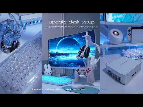 desk setup꙳︎︎⟡┊ミニPCを使った大人カワイイすっきりデスク環境作り❕┊水色モニターとミッフィーで彩るゲーム女子のオタク部屋┊Newキーボード開封┊gaming Room vlog