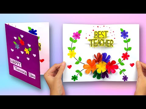 DIY Teacher's Day Card Idea/ Teacher's Day Gift ideas/ Greeting Card For Teacher /White paper craft