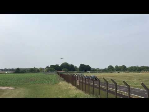 Awesome Up Close KC-10 landing At RAF Mildenhall