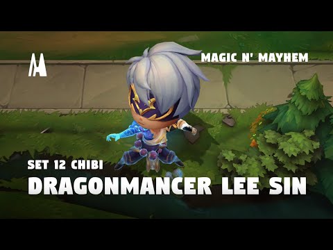 CHIBI DRAGONMANCER LEE SIN | EMOTES, FINISHER | TFT SET 12