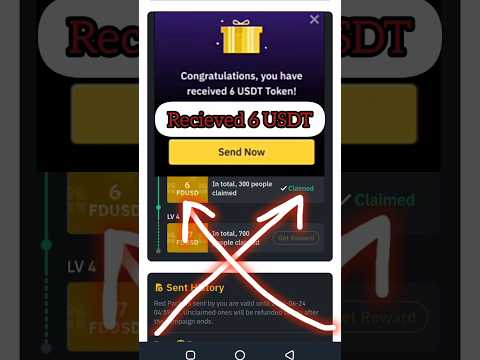 Recieved 6 USDT🔥Proof Video| Binance crypto Box Red Packet🎁 Payment Proof | How to Redeem Free USDT!