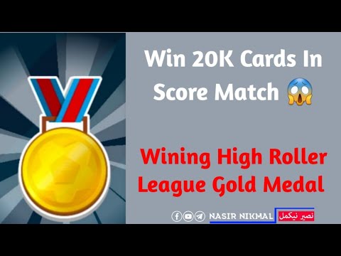 Win 20K Cards In Score Match 😱| Wining High Roller League Gold Medal Event | Score Match HD Gameplay