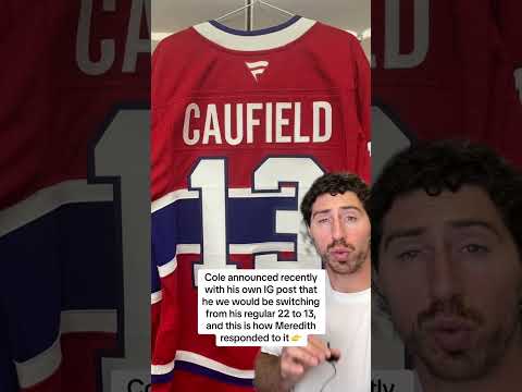 Meredith Gaudreau shares heartfelt message for Cole Caufield after he changes number to 13 ❤️