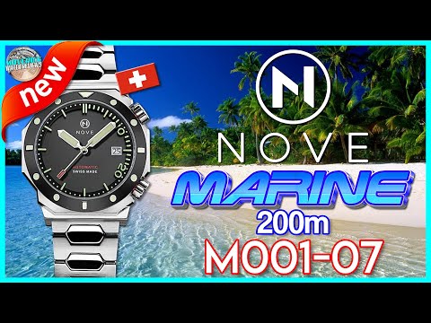 NOVE Marine 200m Automatic Diver M001-07 | From The Makers Of The Super Thin Quartz Trident Diver