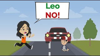 Nora, protect Leo! | Fun English Story | Practice English Conversation