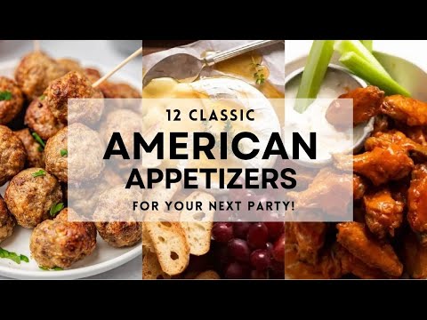 12 Classic AMERICAN APPETIZERS + Finger Foods | Simple & Easy Recipe Ideas  #appetizerideas