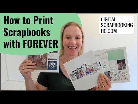 How to Print Digital Scrapbook Pages with Forever